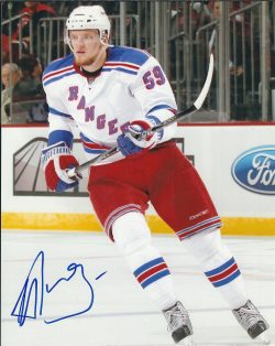 Autographed EVGENY GRACHEV 8X10 New York Rangers Photo