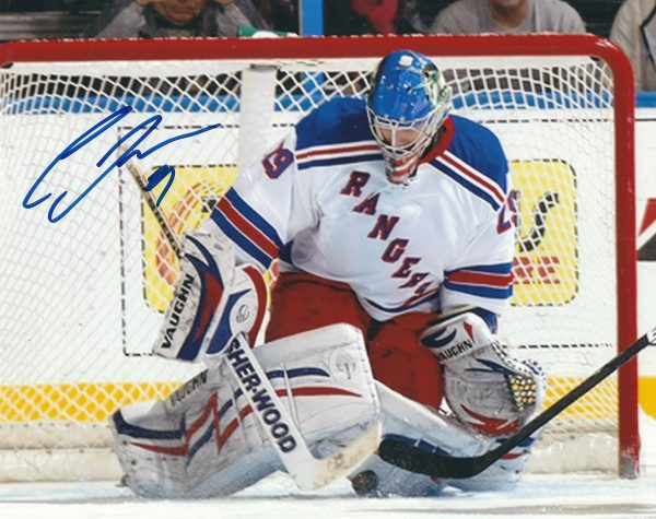 Autographed CHAD JOHNSON 8X10 New York Rangers Photo