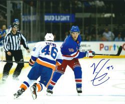 Autographed VINNI LETTIERI 8X10 New York Rangers Photo