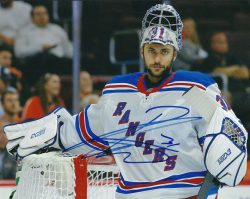 Autographed ONDREJ PAVELEC  8X10 New York Rangers Photo