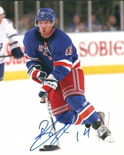 Autographed BRAD RICHARDS 8X10 New York Rangers Photo