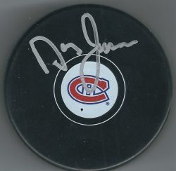 AUTOGRAPHED DOUG JARVIS Montreal Canadiens Hockey Puck