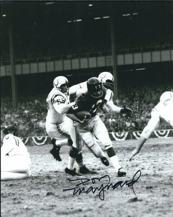 Autographed DON MAYNARD 8X10 New York Giants photo