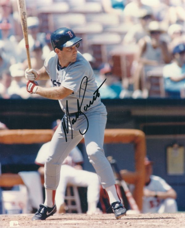 AUTOGRAPHED MARTY BARRETT 8X10 Boston Red Sox photo