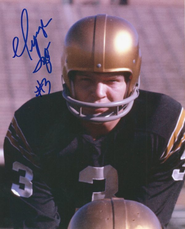 Autographed GEORGE IZO 8x10 Notre Dame Photo