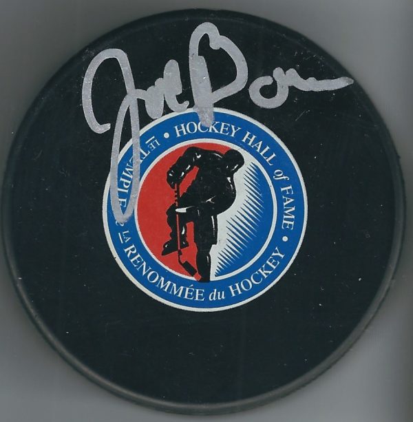 Autographed JOE BOWEN Toronto Maple Leafs Hall of Fame Hockey Puck