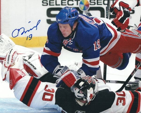 Autographed RUSLAN FEDOTENKO 8X10 New York Rangers Photo