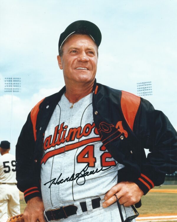 AUTOGRAPHED HANK BAUER 8X10 Baltimore Orioles photo