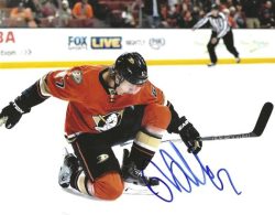 Autographed RICKARD RAKELL 8X10 Anaheim Ducks Photo