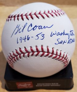 Autographed GIL COAN  "1946-53 Washington Senators" Official Major League Baseball