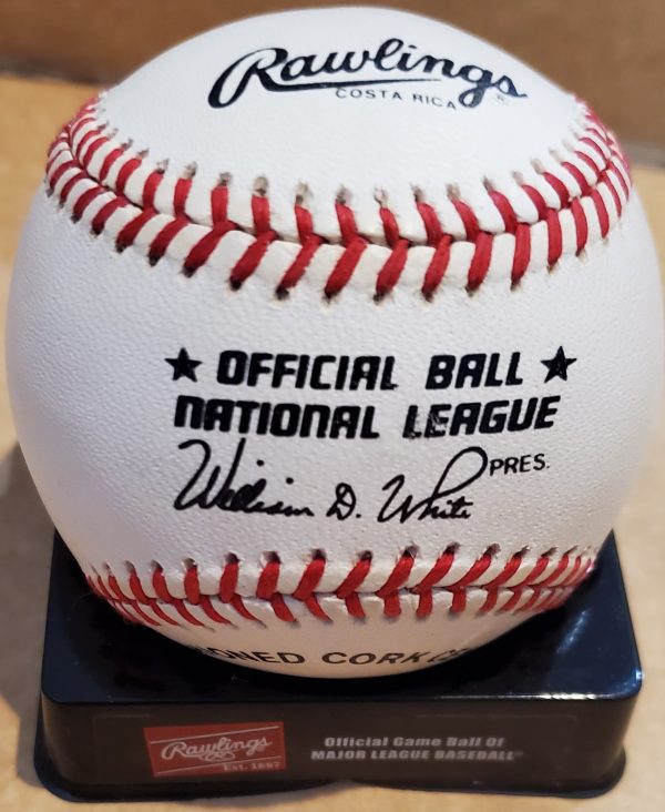 Autographed AL CORWIN Official National League Baseball - Image 2