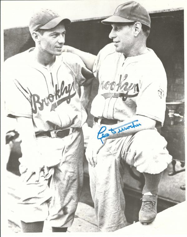 Autographed LEO DUROCHER 8x10 Brooklyn Dodgers photo