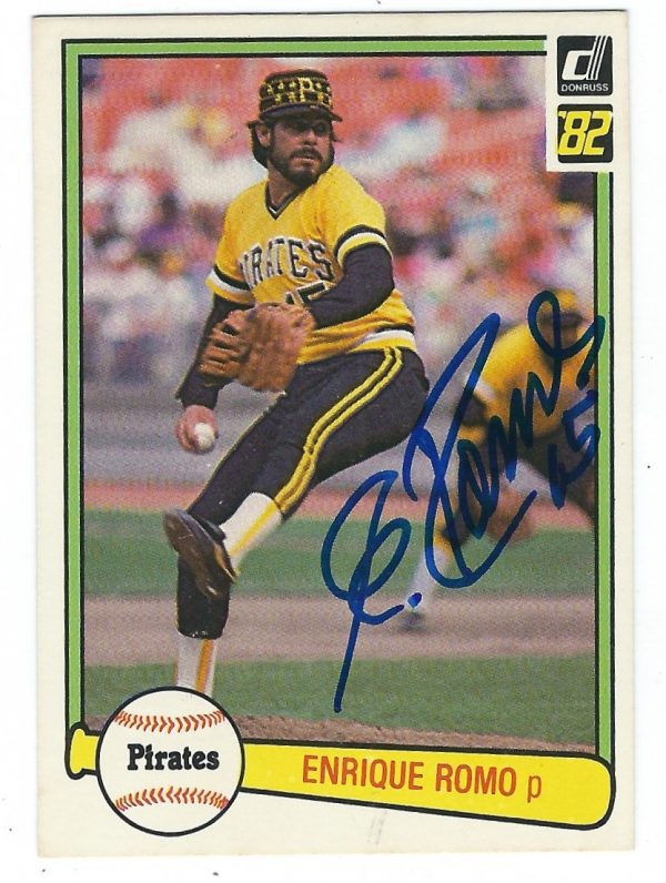 Autographed ENRIQUE ROMO 1982 DONRUSS Card