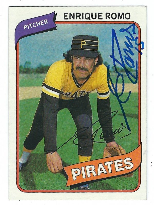 Autographed ENRIQUE ROMO 1980 TOPPS Card