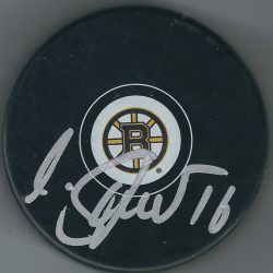 Autographed MARCO STURM Boston Bruin Hockey Puck