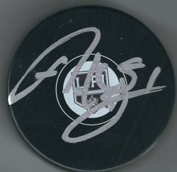 Autographed AUSTIN WAGNER Los Angeles Kings Hockey Puck