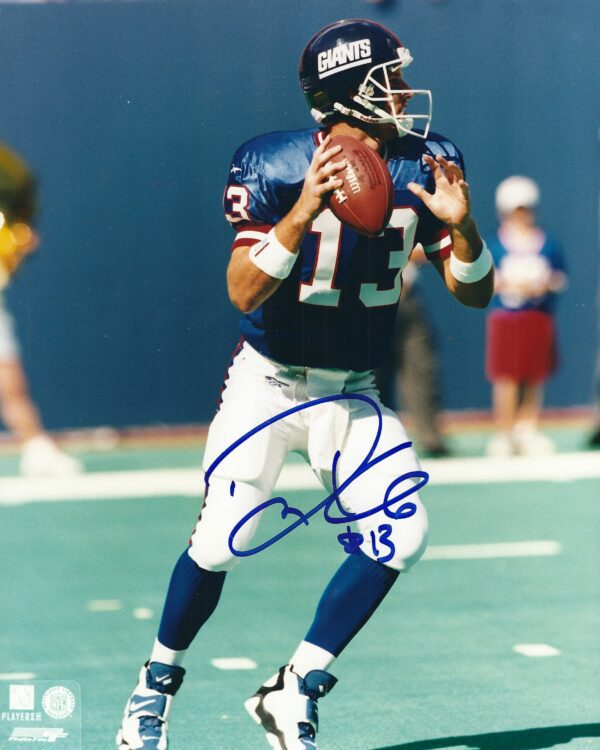 AUTOGRAPHED DANNY KANELL 8X10 New York Giants Photo