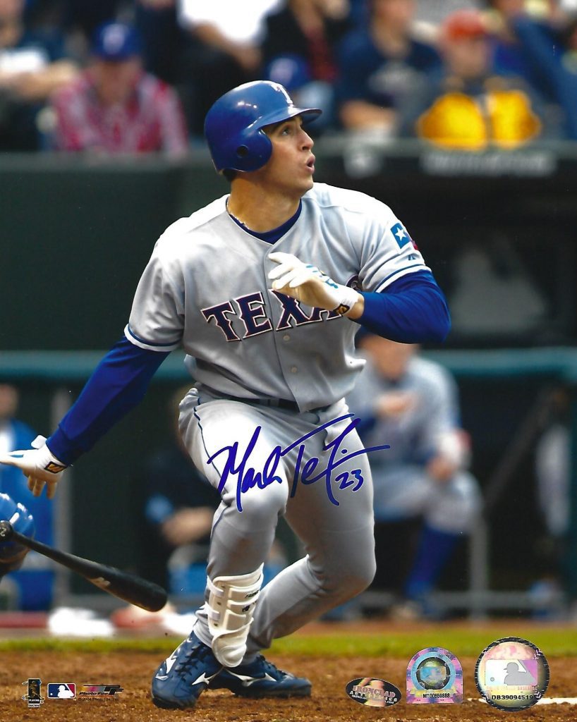 AUTOGRAPHED photo BRIAN SHOUSE Texas Rangers Main Line Autographs