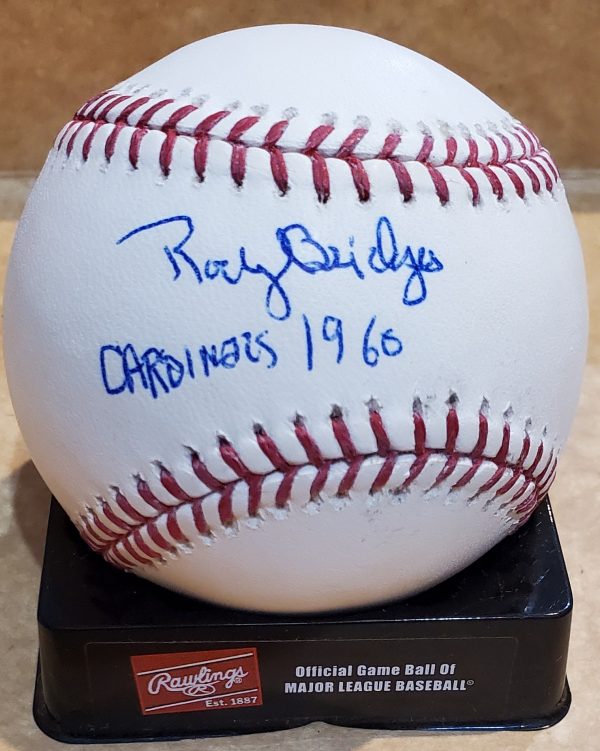ROCKY BRIDGES Autographed Official Major League Baseball