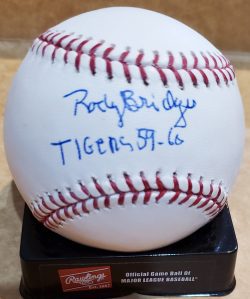 ROCKY BRIDGES Autographed Official Major League Baseball