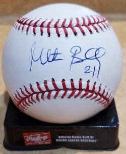 Autographed MILTON BRADLEY Rawlings Official Major League Baseball
