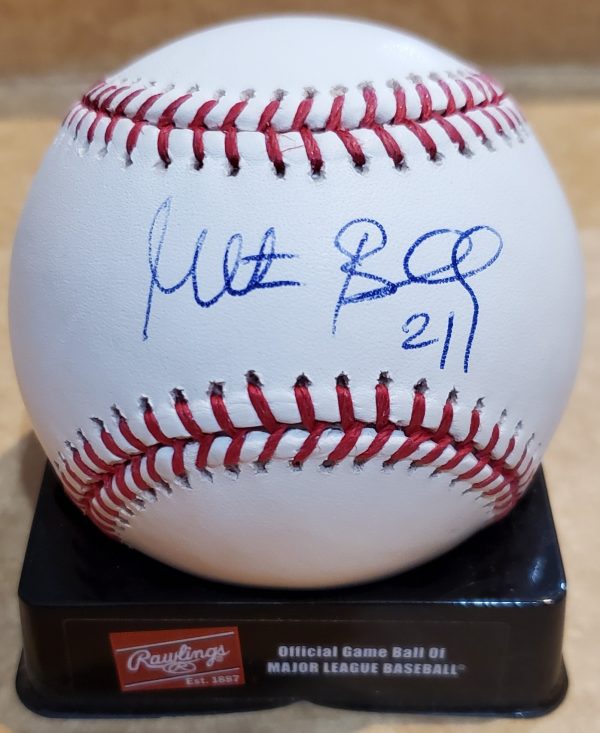 Autographed MILTON BRADLEY Rawlings Official Major League Baseball