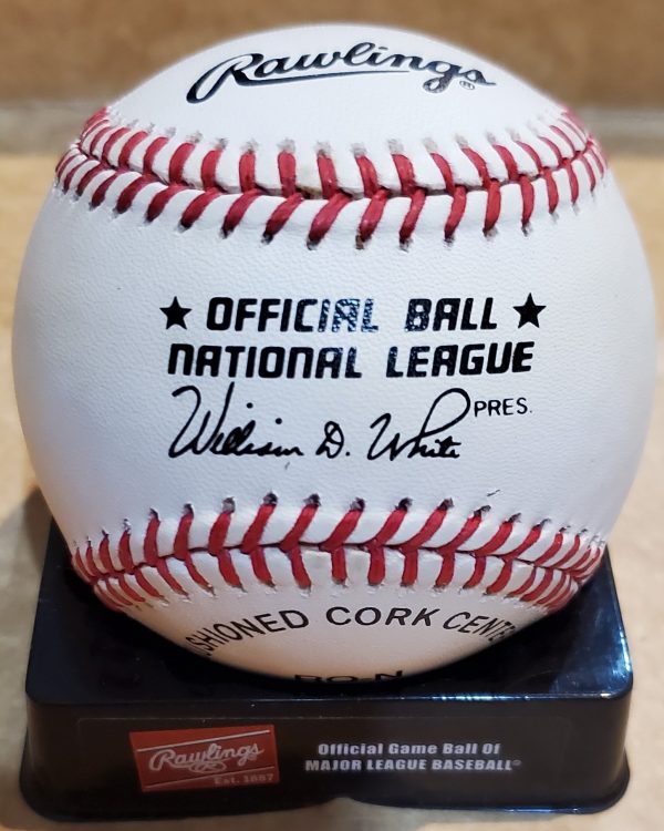 Autographed JOHN BISSANT Official National League Baseball - Image 2