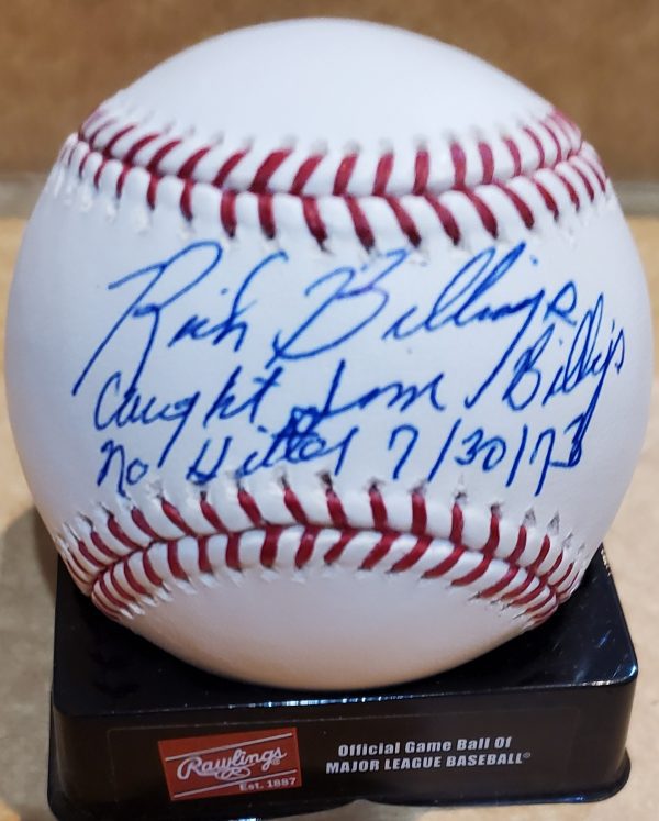 Autographed Rich Billings Rawlings Official Major League Baseball
