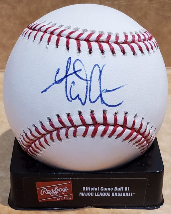 Autographed GARRETT ATKINS Official Major League Baseball