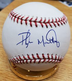 Autographed PRESTON MATTINGLY Official Major League Baseball