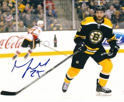 Autographed MAX TALBOT 8x10 Boston Bruins Photo