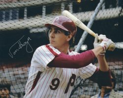 AUTOGRAPHED VON HAYES 8X10 Philadelphia Phillies Photo