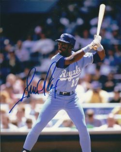 AUTOGRAPHED GERALD PERRY 8X10 Kansas City Royals Photo
