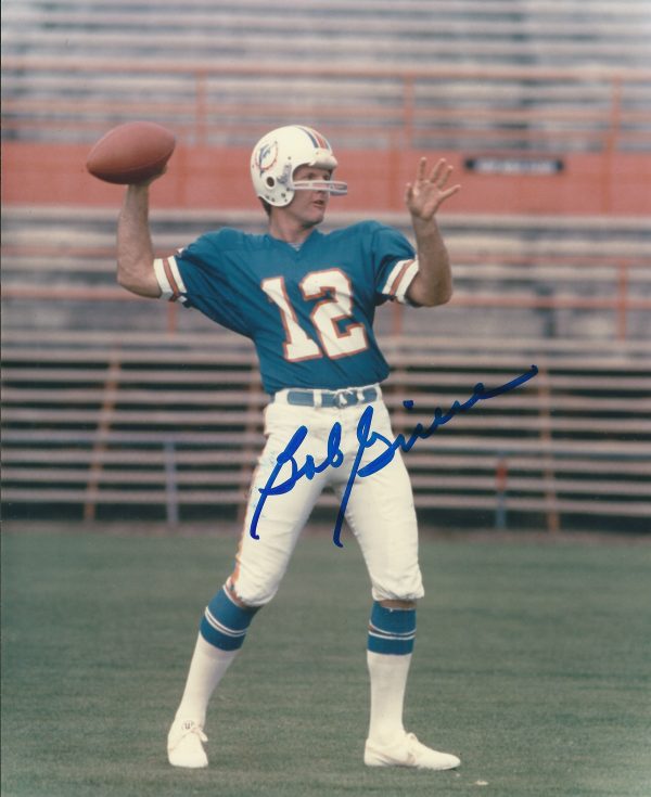 Autographed BOB GRIESE 8X10 Miami Dolphins photo
