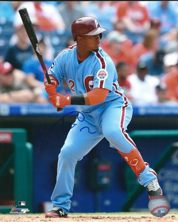 AUTOGRAPHED JEAN SEGURA 8X10 Philadelphia Phillies Photo
