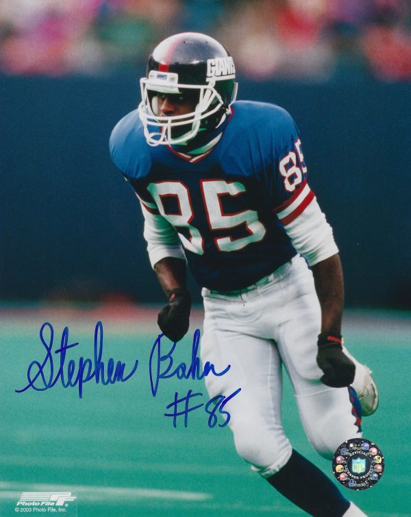 Autographed STEPHEN BAKER  New York Giants 8x10 photo