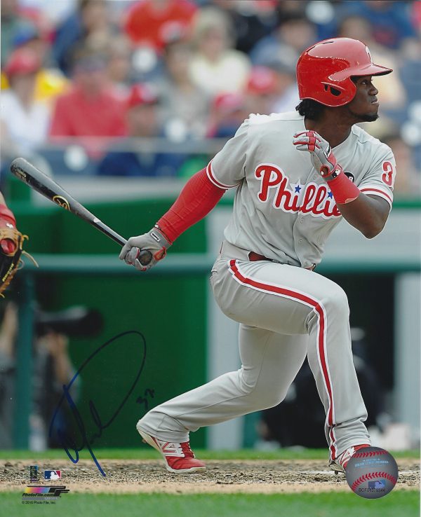 AUTOGRAPHED  ODUBEL HERRERA 8X10 Philadelphia Phillies Photo