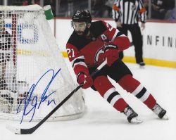 Autographed KYLE PALMIERI 8X10 New Jersey Devils Photo