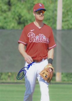 AUTOGRAPHED LOGAN FORSYTHE 8X10 Philadelphia Phillies Photo