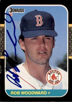 Autographed ROB WOODWARD 1987 Donruss Card