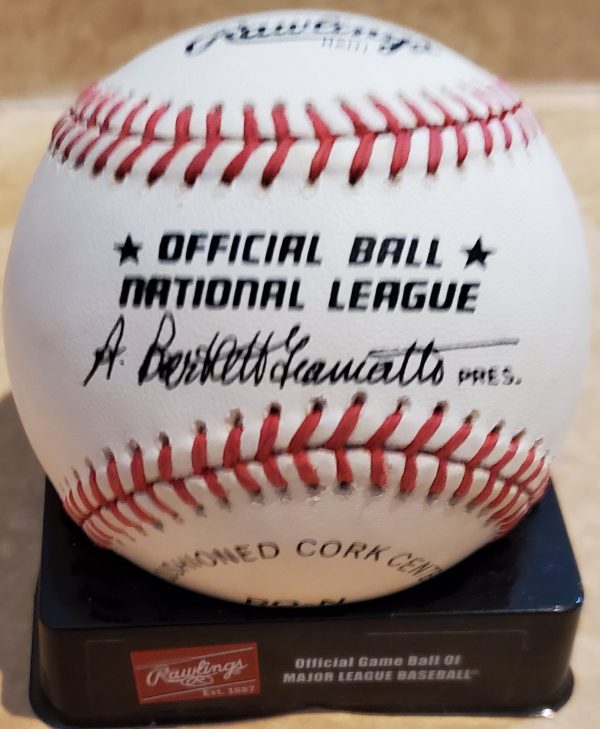 Autographed DICK BARTELL Rawlings Official National League Baseball - Image 2
