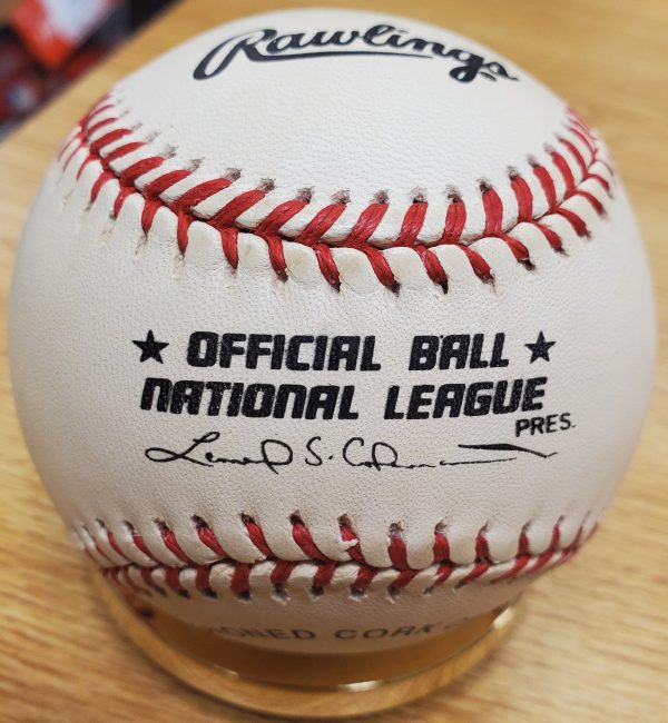 Autographed BOB SHAW Official National League Baseball - Image 2