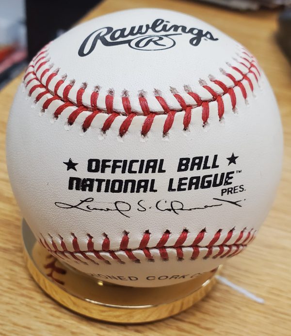 Autographed JOE MOORE Official National League Baseball - Image 3