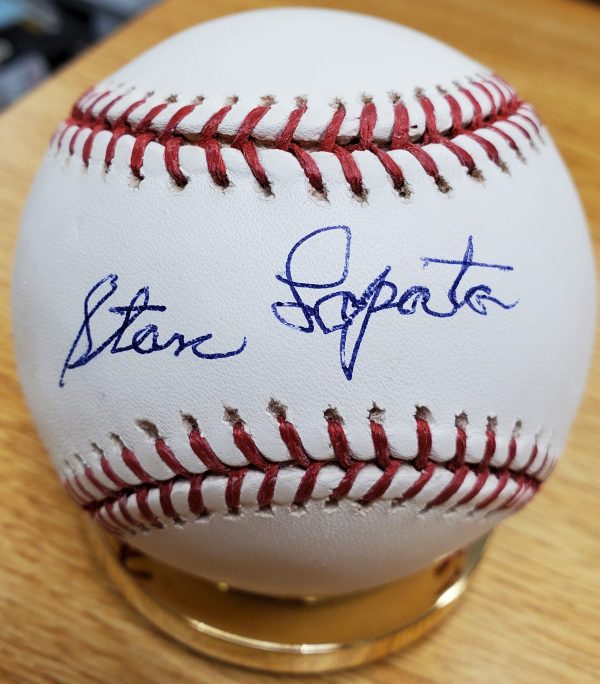 Autographed STAN LOPATA Rawlings Official Major League Baseball