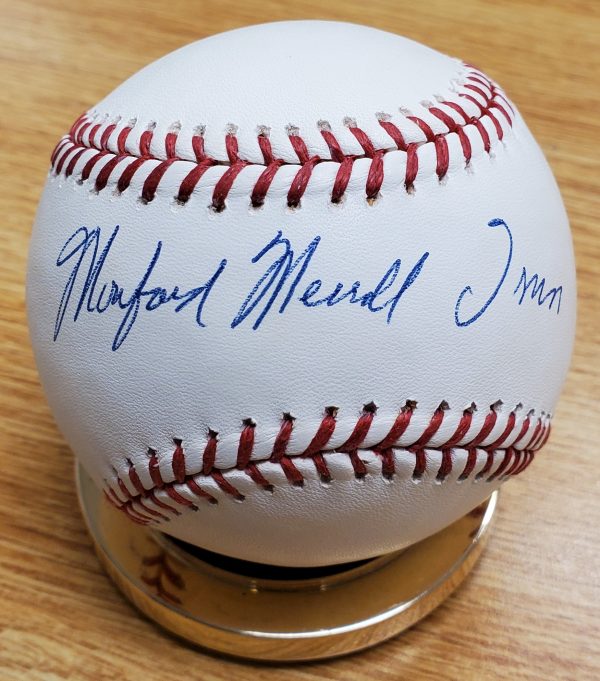 Autographed Monte Irvin Rawlings Official Major League Baseball