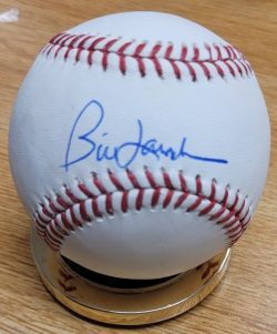 Autographed BILL LANDRUM Rawlings Official Major League Baseball