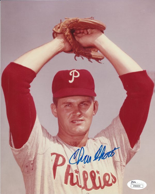 AUTOGRAPHED CHRIS SHORT 8X10 Philadelphia Phillies Photo JSA