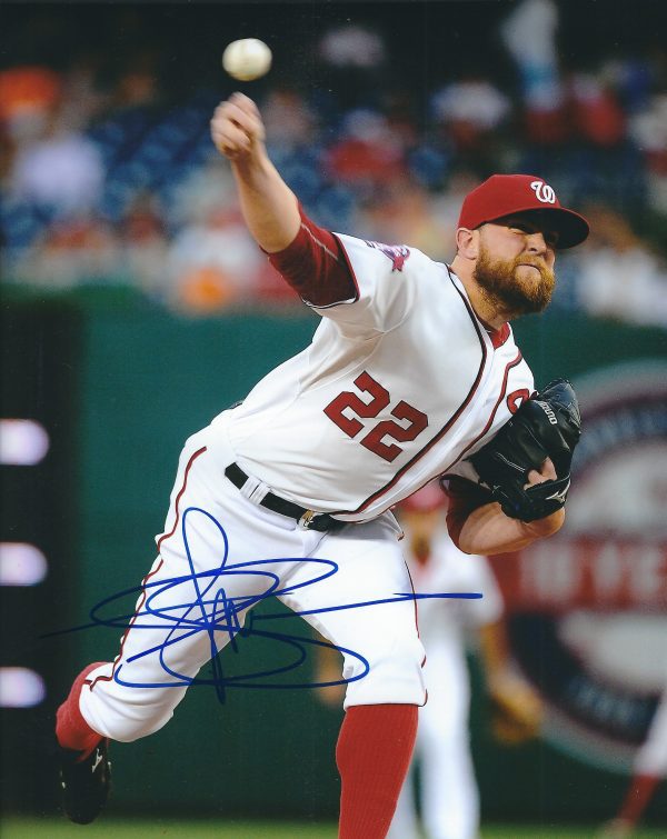 Autographed DREW STOREN 8x10 Washington Nationals Photo