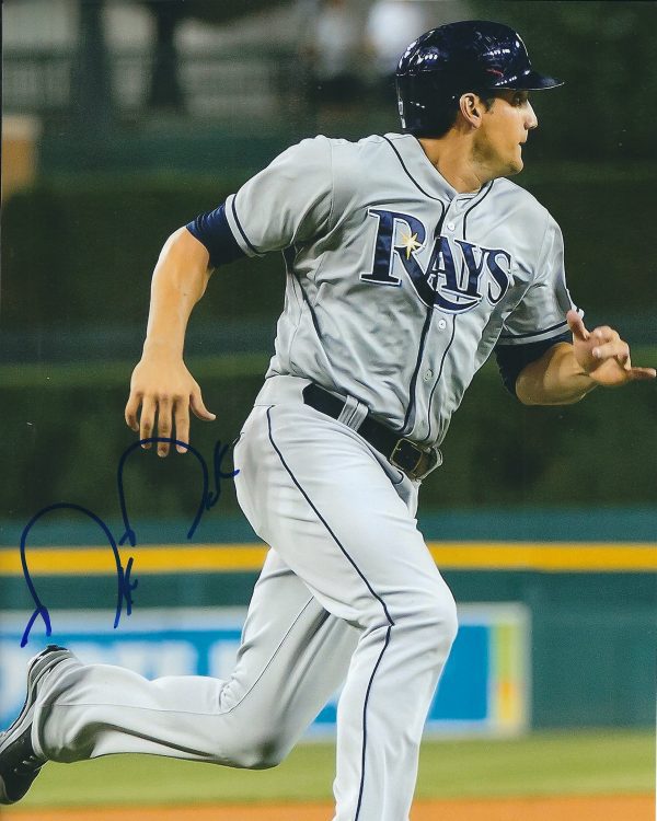 Autographed MIKIE MAHTOOK 8X10 Tampa Bay Rays Photo
