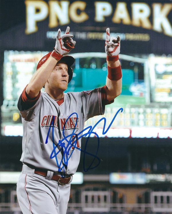 AUTOGRAPHED TODD FRAZIER 8X10 Cincinnati Reds Photo